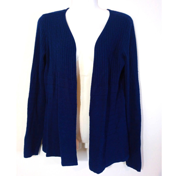 Dana Buchman Women XS Navy Blue Knit Cardigan Soft Stretchy Work Office - Picture 1 of 6